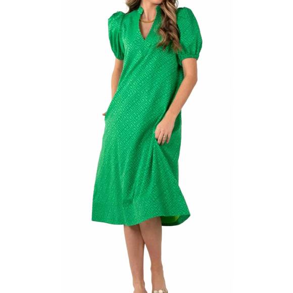 NEW EMILY MCCARTHY hampton dress in green
